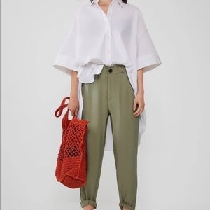 Zara flowy green pants